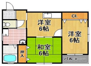 グリーンヒルズの物件間取画像